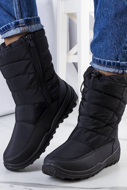 Schwarze Schneestiefel KK274599 Schwarze Schneestiefel KK274599