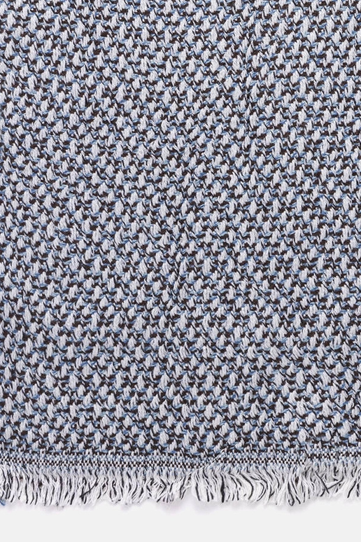 Blau-weißer Schal, „Aria"