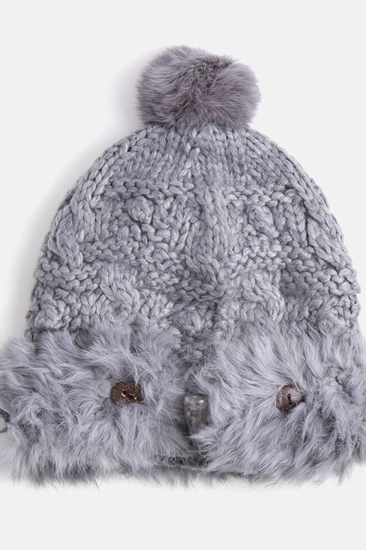 Graue Pelzmütze Danna Graue Pelzmütze Danna