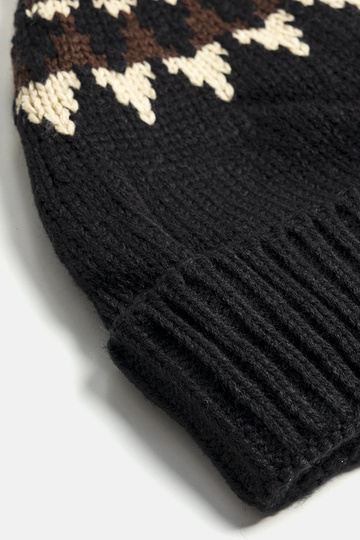 Schwarzer Hut mit Muster Abner 2