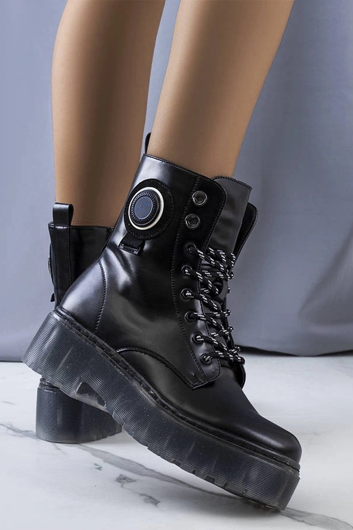 Schwarze Laureano Stiefeletten für Damen