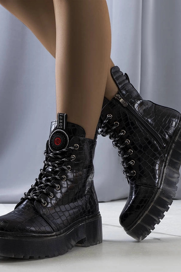 Schwarze Damenstiefel,...
