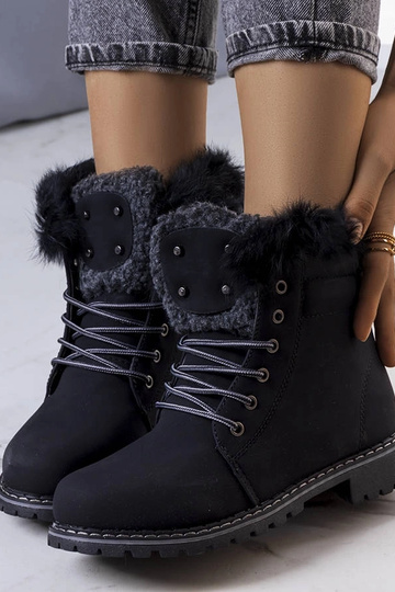 Schwarze Winterstiefel mit... 2