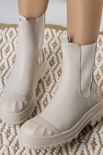 Beige Crispo Damenstiefeletten 2