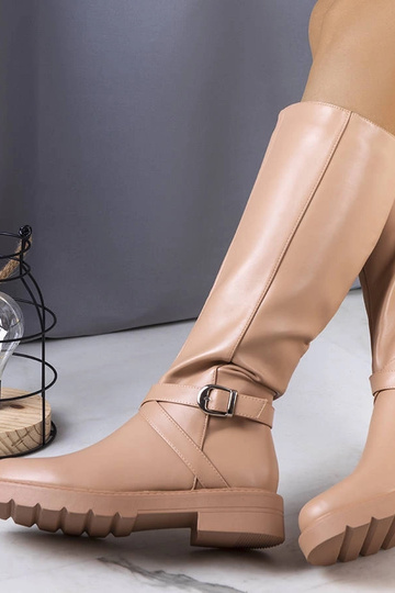 Beige isolierte Stiefel Olmin 2