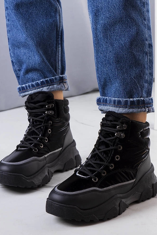 Schwarze isolierte Rimu-Stiefel