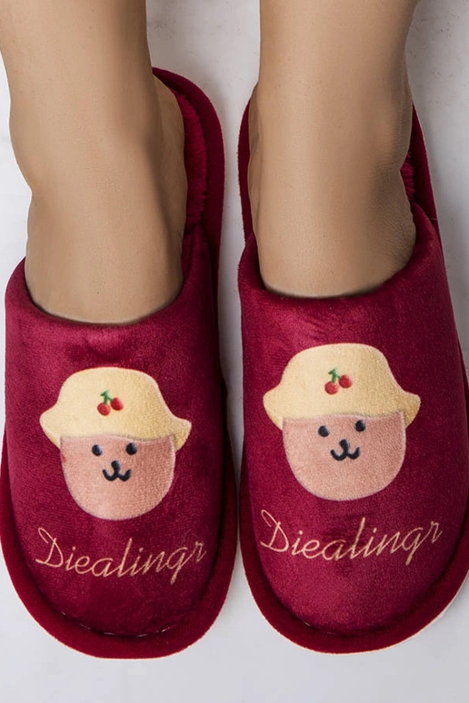 Rote weiche Hausschuhe Diealings