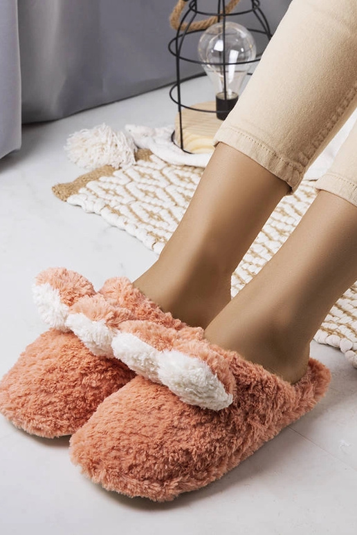 Weiche Hausschuhe Rabit in Dunkelrosa