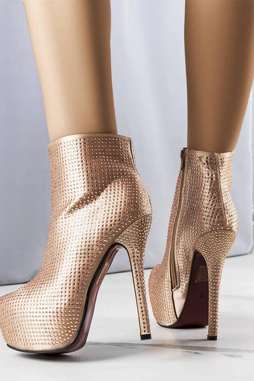 Goldene Stiefeletten „Tatiana“ mit... Goldene Stiefeletten „Tatiana“ mit...