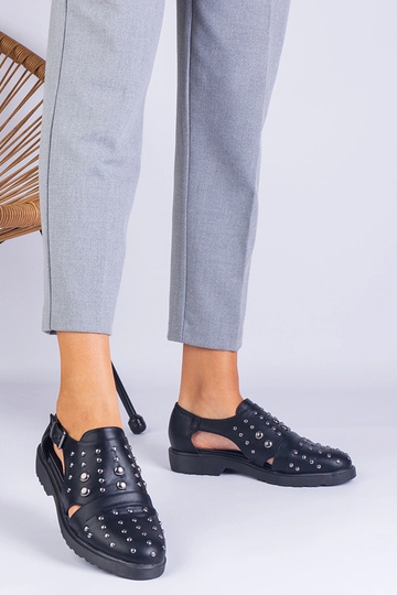 Schwarze Eleana Cut-Out-Schuhe 2