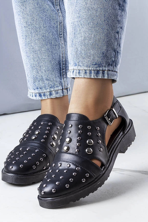 Schwarze Eleana Cut-Out-Schuhe Schwarze Eleana Cut-Out-Schuhe