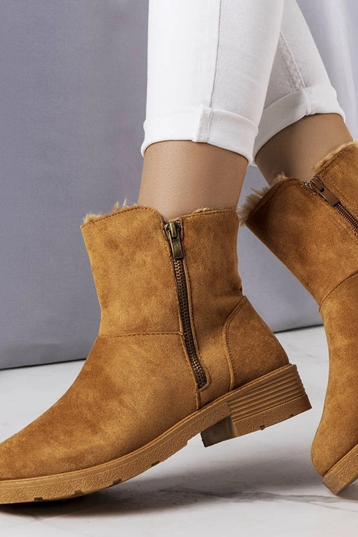 Braune isolierte Stiefel Salona