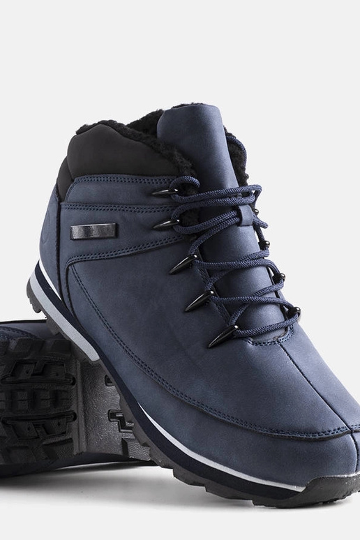 Dunkelblaue Winter-Wanderschuhe, „Jemma"