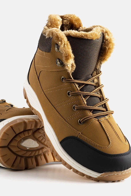 Braune isolierte Violette-Stiefel