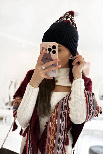 Schwarze Abner-Kappe 2