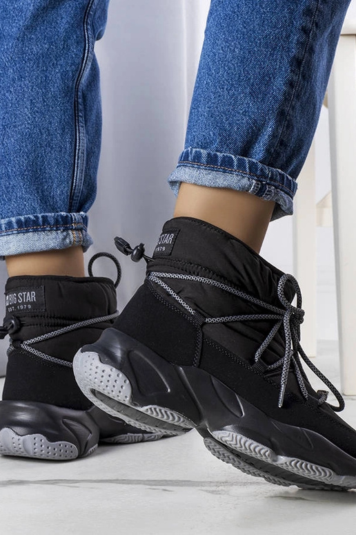 Schwarze Big Star Schneestiefel KK274274