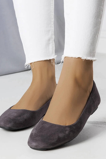 Jules Graue Ballerinas aus...