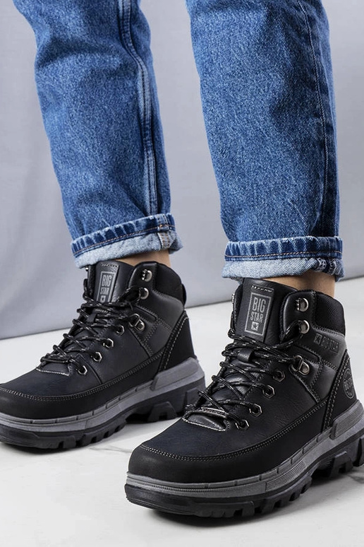 Schwarze Big Star Stiefel KK274222...