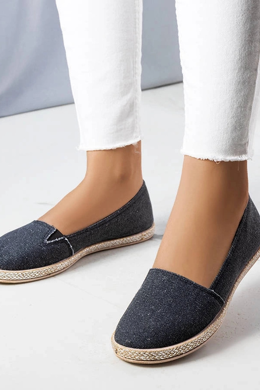 Schwarze Amiral Espadrilles für Damen Schwarze Amiral Espadrilles für Damen