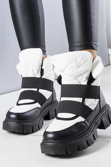 Weiße Winterstiefel zum...