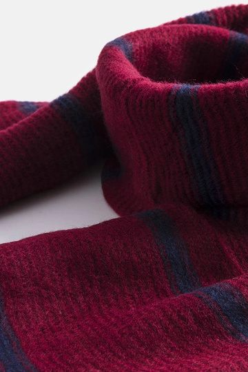 Burgunderfarbener Schal mit... 2