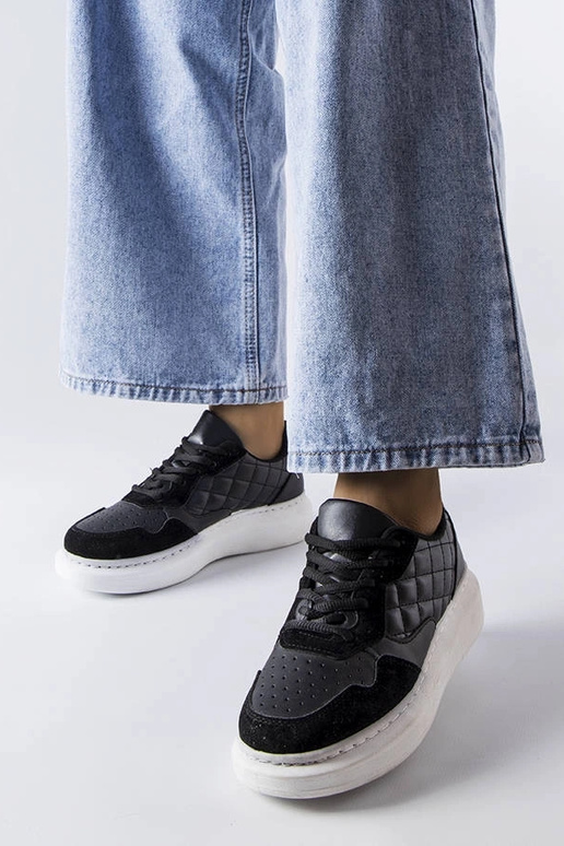 Schwarze Latoya Damen-Sneaker Schwarze Latoya Damen-Sneaker