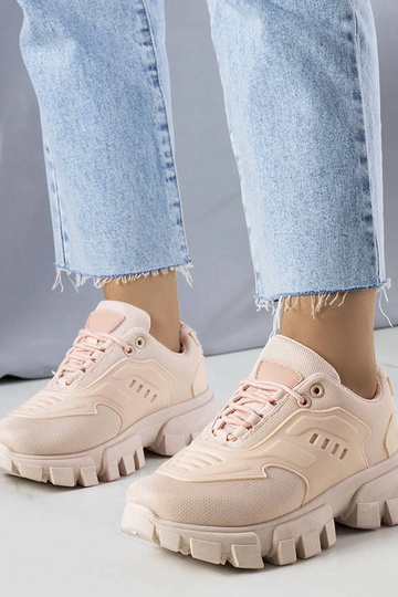 Pinke Sneaker mit massiver... 2