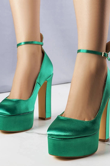 Grüne High Heels mit hohem...