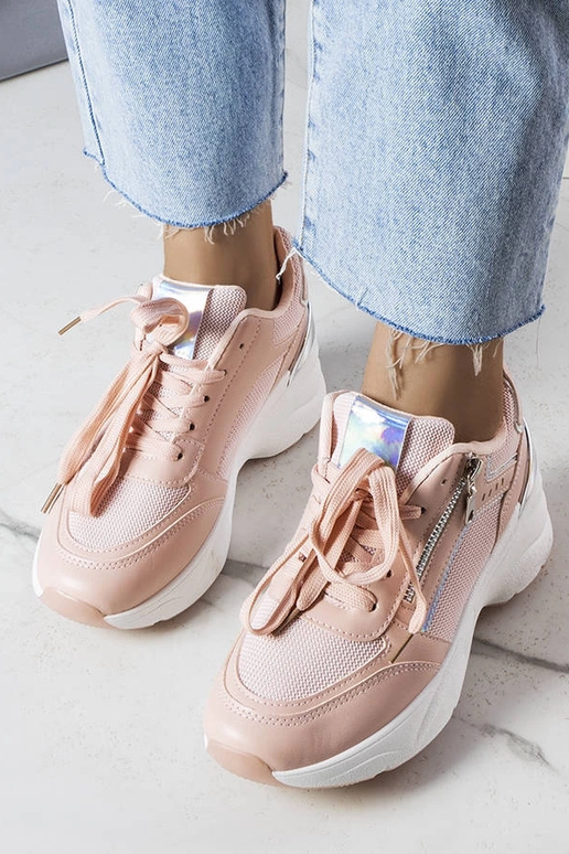 Stacey's – Rosa Sneaker mit Keilabsatz Stacey's – Rosa Sneaker mit Keilabsatz