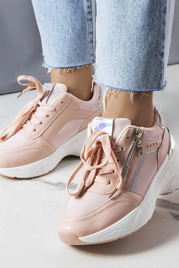Stacey's – Rosa Sneaker mit Keilabsatz 2