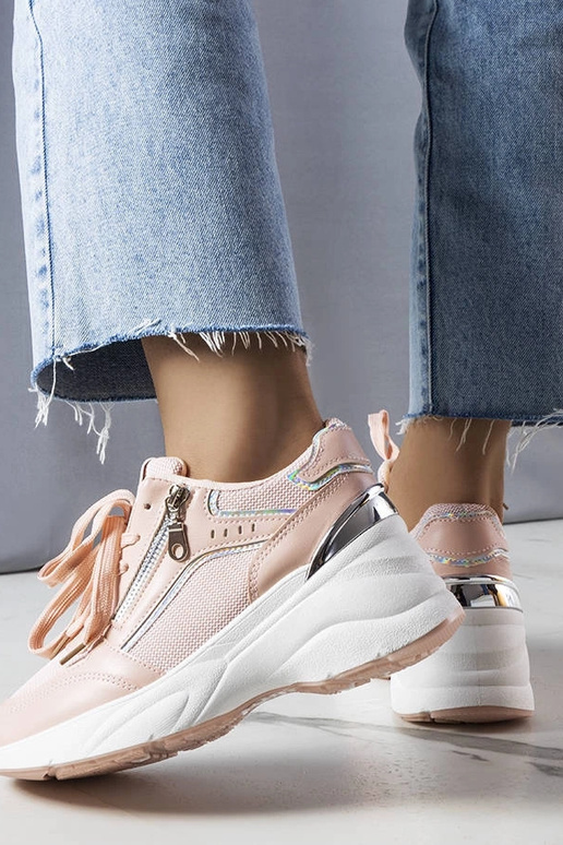 Stacey's – Rosa Sneaker mit Keilabsatz Stacey's – Rosa Sneaker mit Keilabsatz