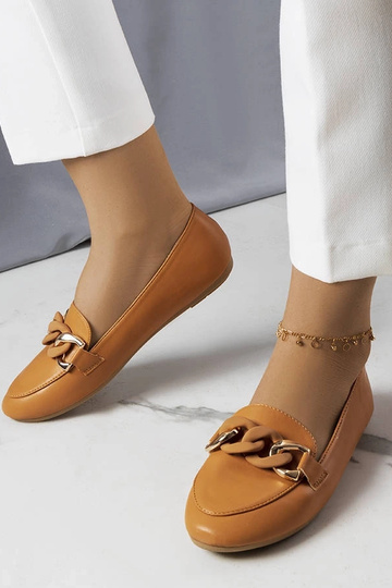 Mamie – Braune Loafer mit...