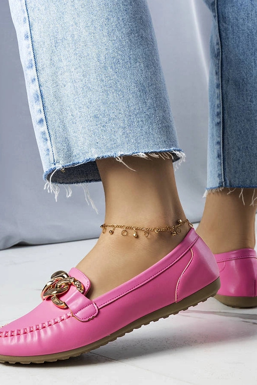 Rosa Loafer mit Kette Norma Rosa Loafer mit Kette Norma