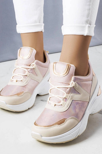 Rosa Sneakers mit...