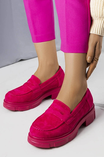 Rosa Kunstvelours-Schuhe...
