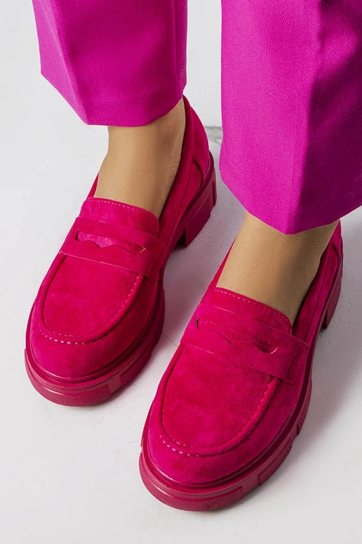 Rosa Kunstvelours-Schuhe Alacoque