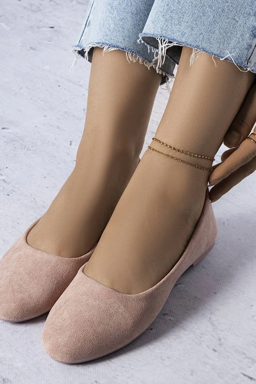 Rosa Ballerinas mit Ledersohle... Rosa Ballerinas mit Ledersohle...