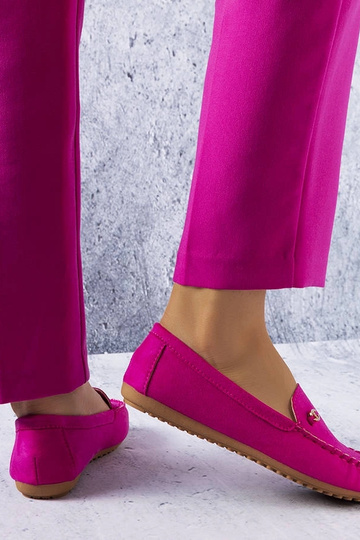 Rosa Loafer mit Ledersohle... 2