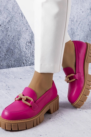 Rosa Halbstiefel mit...