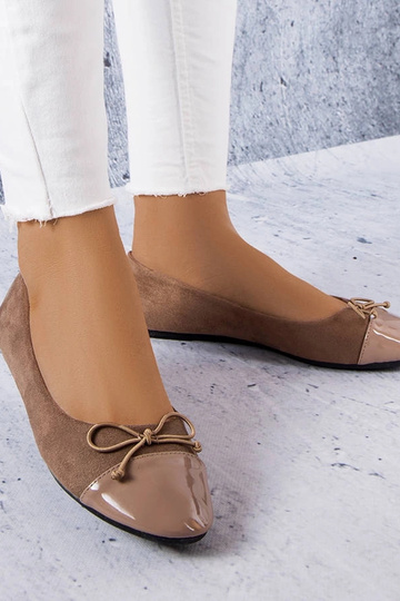 Braune Ballerinas mit...