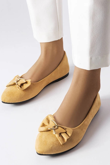 Jetté – Beige Ballerinas mit spitzer Spitze