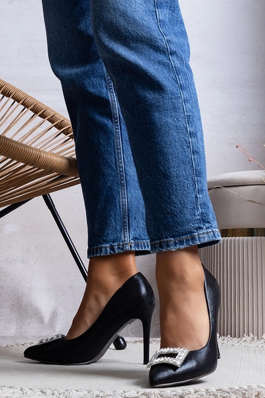 Tyson Damen Pumps aus schwarzem... Tyson Damen Pumps aus schwarzem...