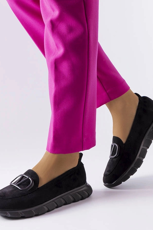 Schwarze Slip-On-Sportschuhe, „Vinceza"