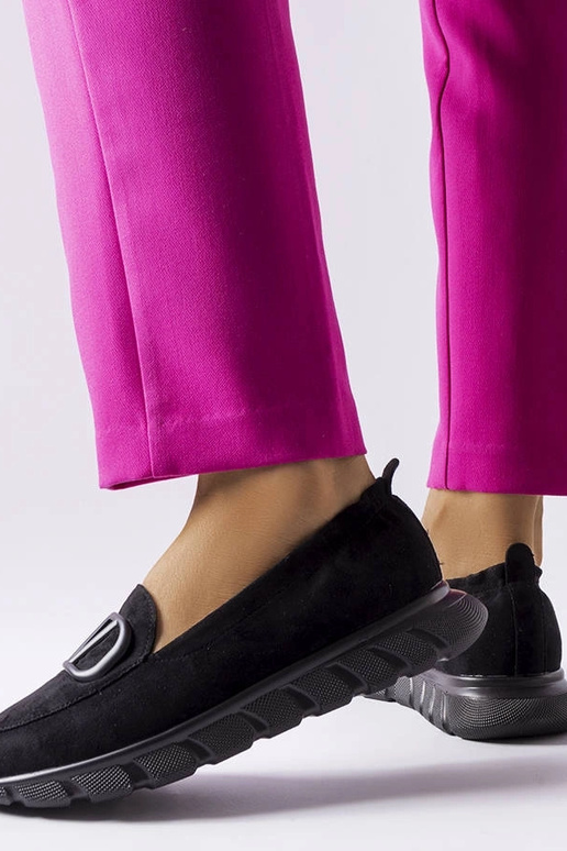 Schwarze Slip-On-Sportschuhe, „Vinceza"