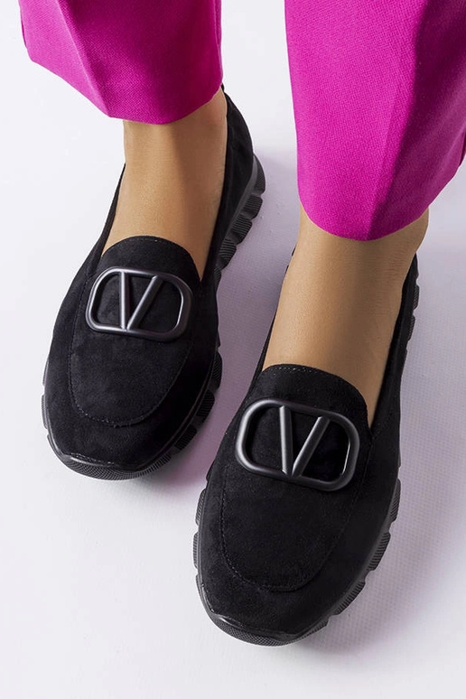 Schwarze Slip-On-Sportschuhe, „Vinceza"