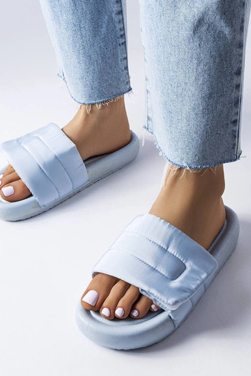 Blaue Flip-Flops Aleron mit Klettverschluss