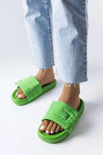Grüne Flip-Flops Aleron mit Klettverschluss