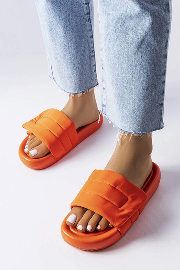 Aleron – Orangefarbene Flip-Flops mit Klettverschluss