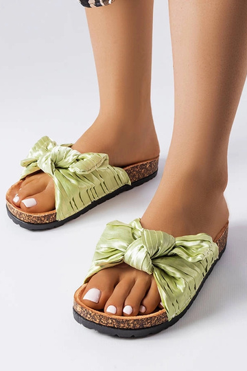 Grüne Flip-Flops mit Schleife von Duplanty