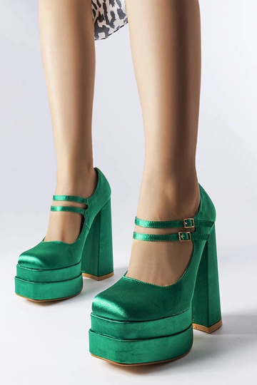 Gabriel grüne Pumps mit... 2